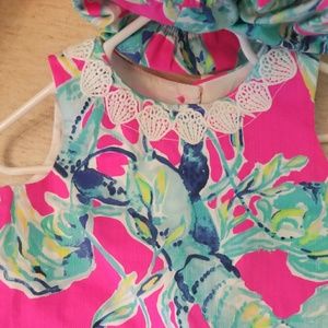 lilly pulitzer baby shift dress. Lobsters in love